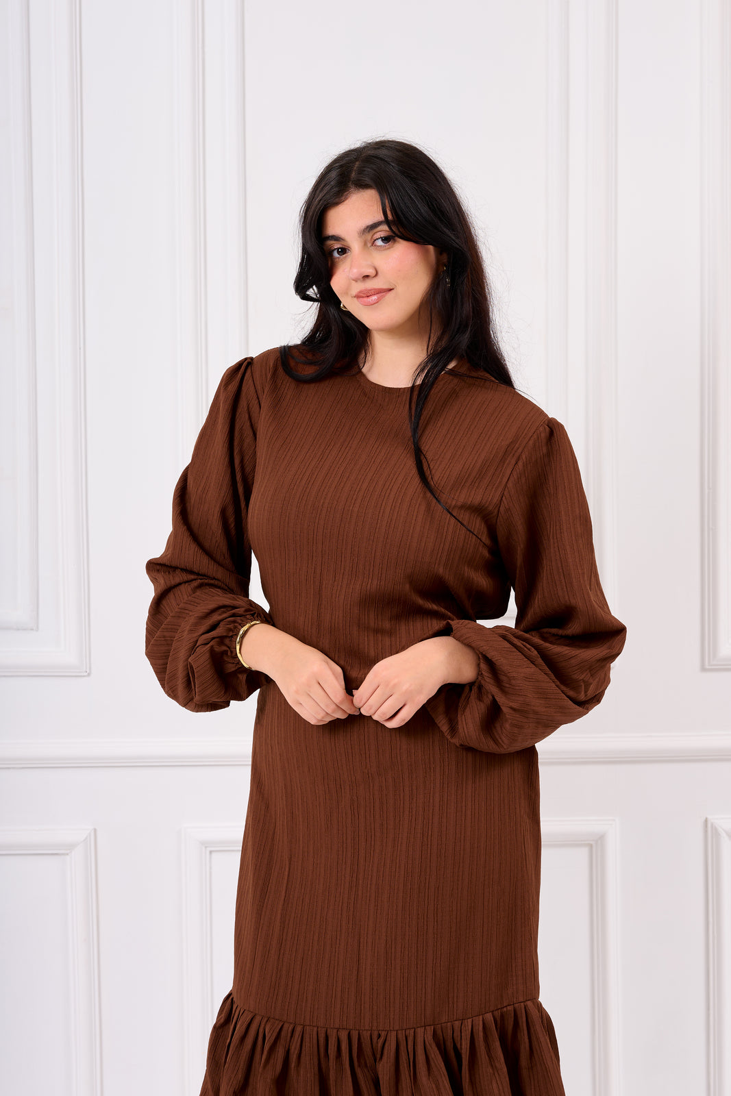 Velora Dress Brown