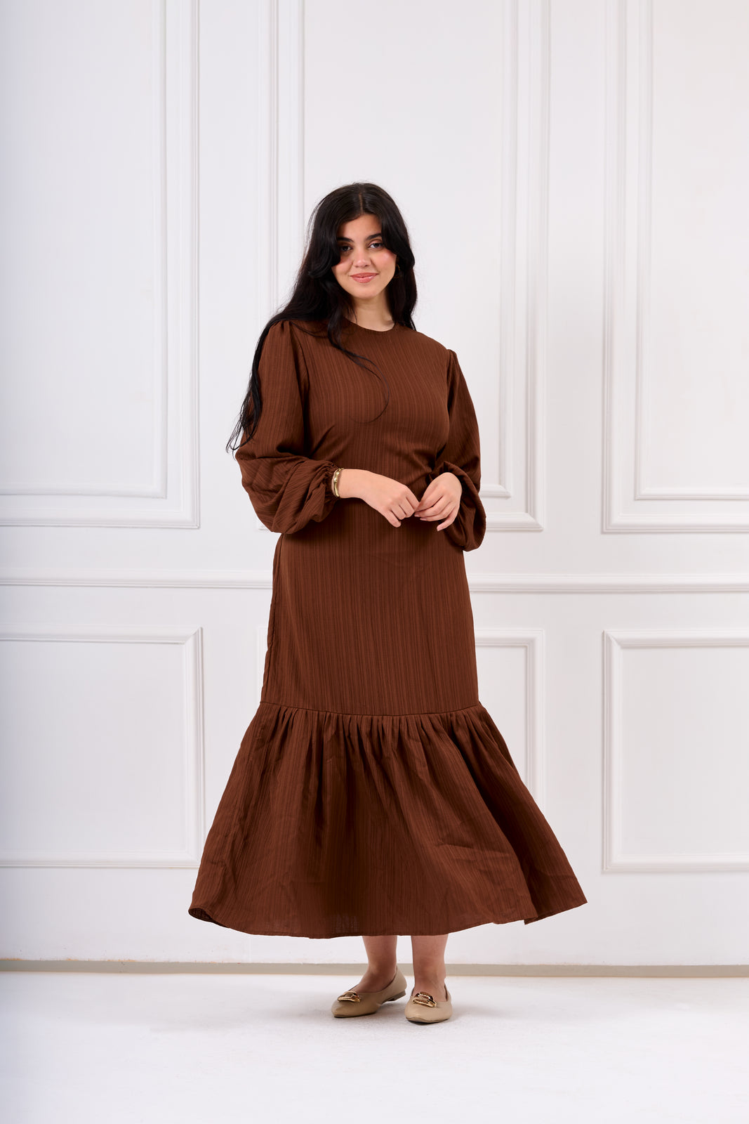 Velora Dress Brown