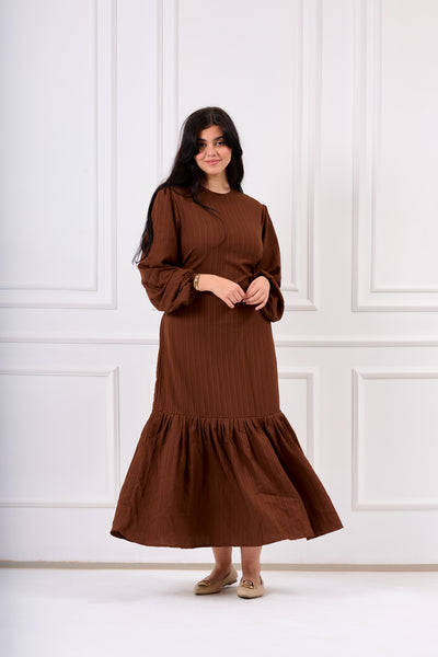 Velora Dress Brown